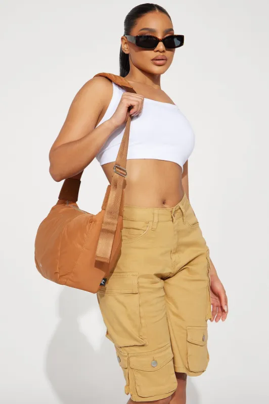 Hot Girl Walk Crossbody Bag - Brown sold by Fashion Nova