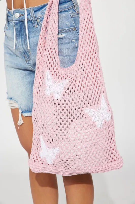 Sweeter Place Butterfly Tote Bag - Pink sold by Fashion Nova
