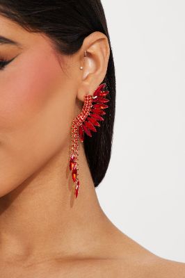 You Needed Me Earrings - Red sold by Fashion Nova