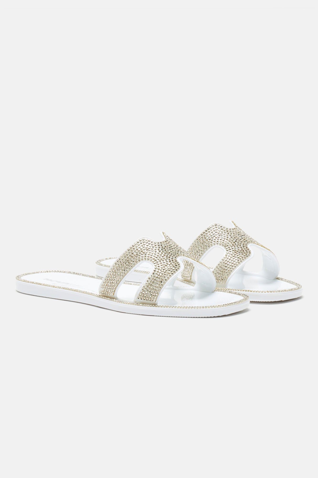 Mini Mya II Flat Sandal - White sold by Fashion Nova product image thumbnail 2