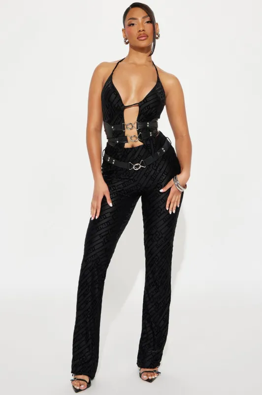 Daniella Mesh Pant Set - Black sold by Fashion Nova