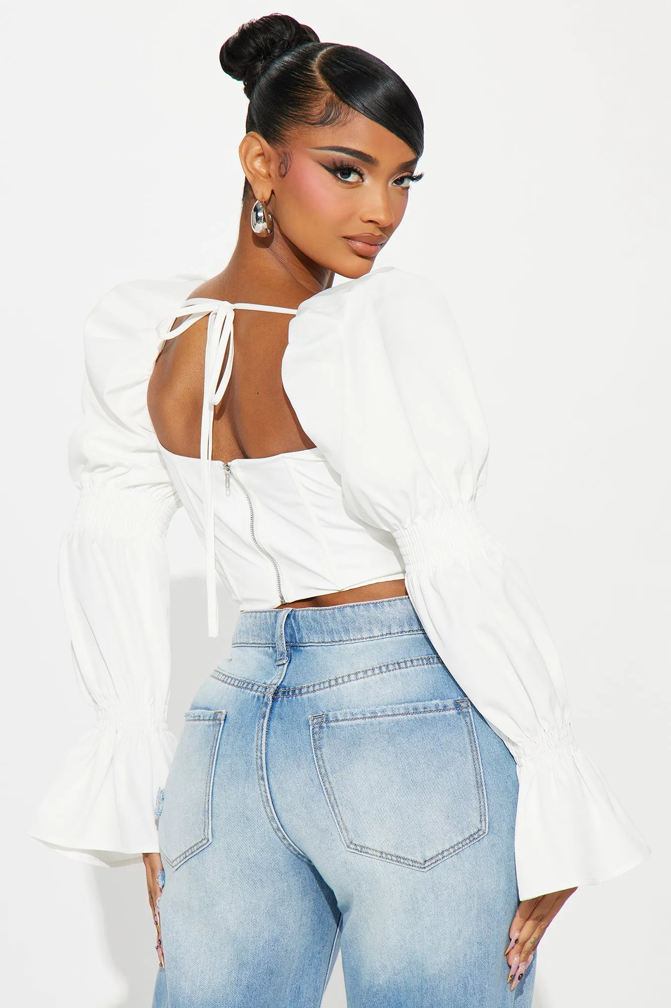 Ivy Corset Top - White sold by Fashion Nova product image thumbnail 3