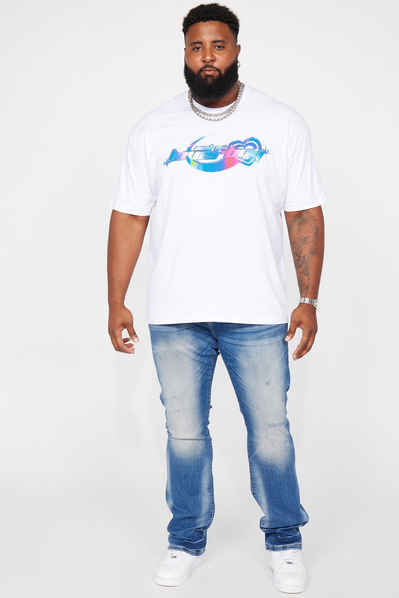 Held You Close Stacked Skinny Flare Jeans - Medium Blue Wash sold by Fashion Nova product image thumbnail 7