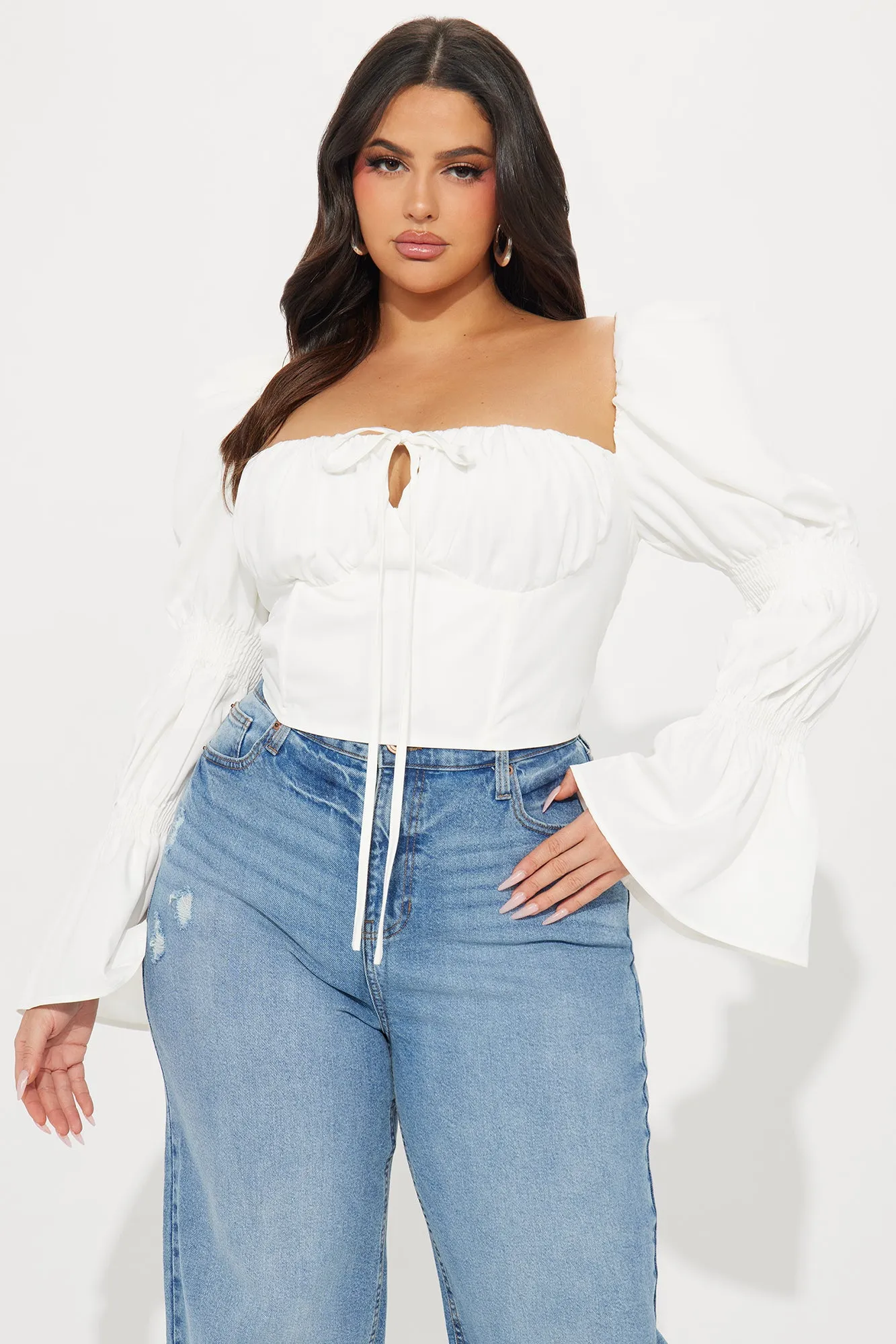 Ivy Corset Top - White sold by Fashion Nova product image thumbnail 4