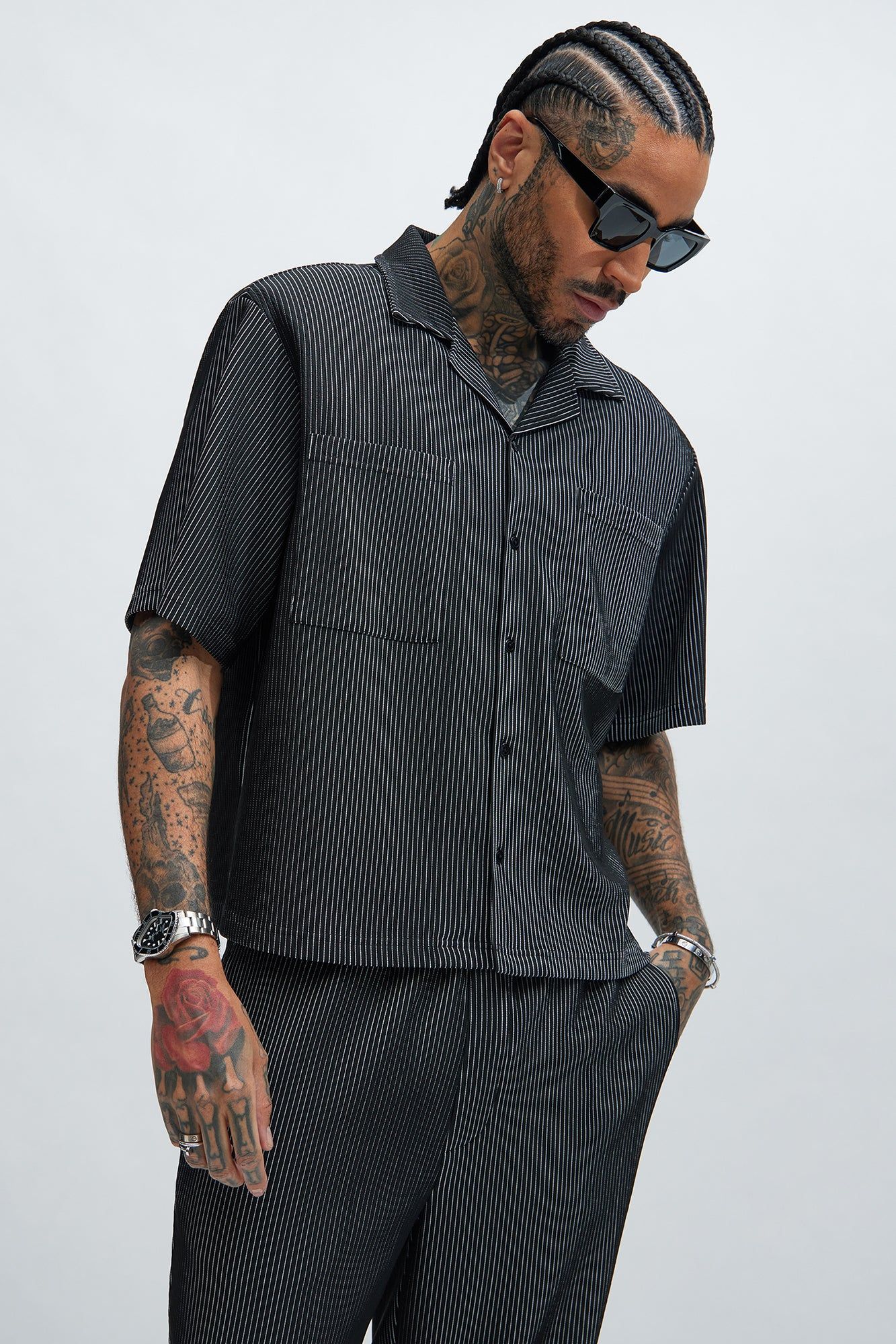 Klarence Shirt - Black/combo sold by Fashion Nova