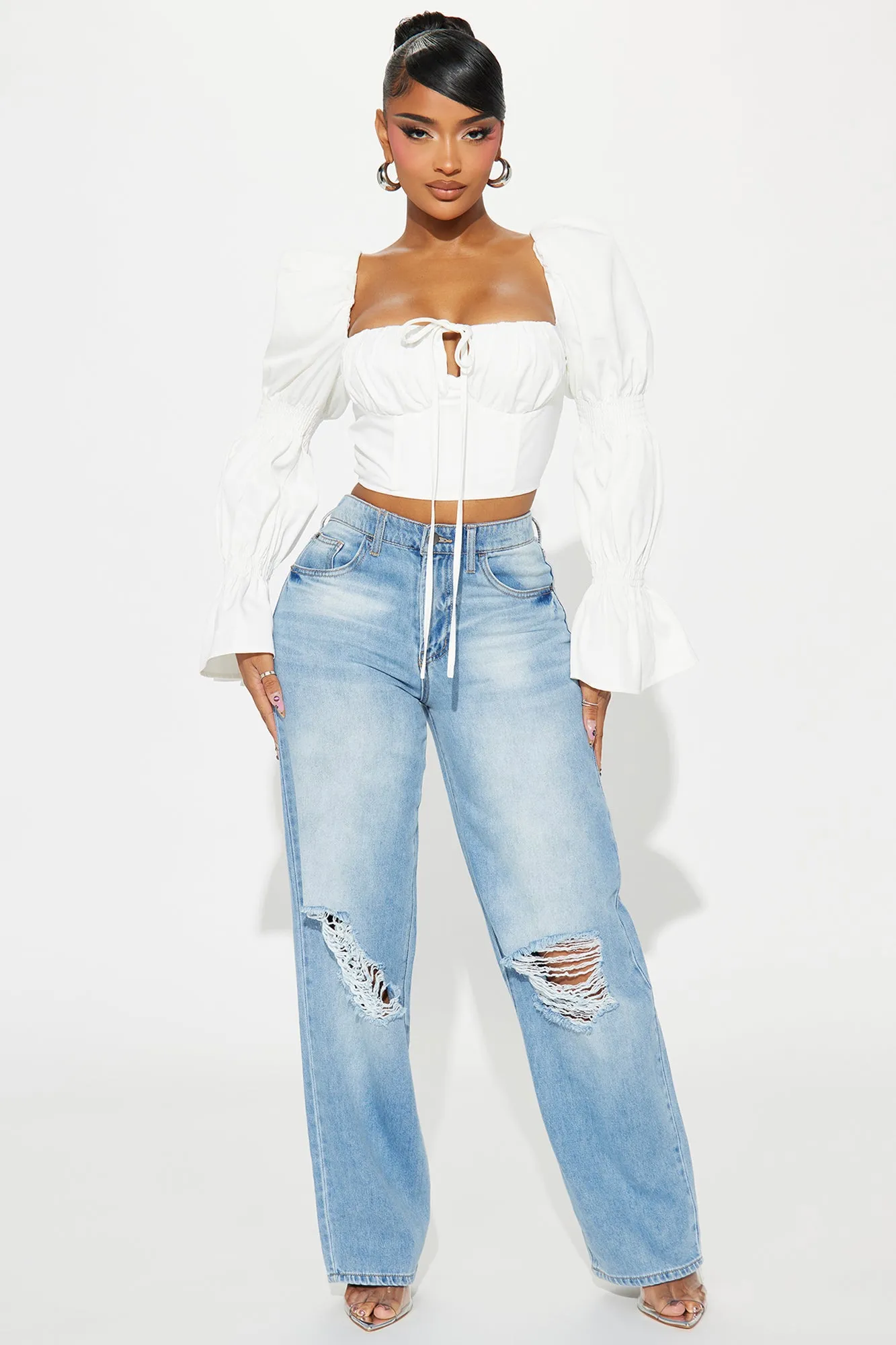 Ivy Corset Top - White sold by Fashion Nova product image thumbnail 2