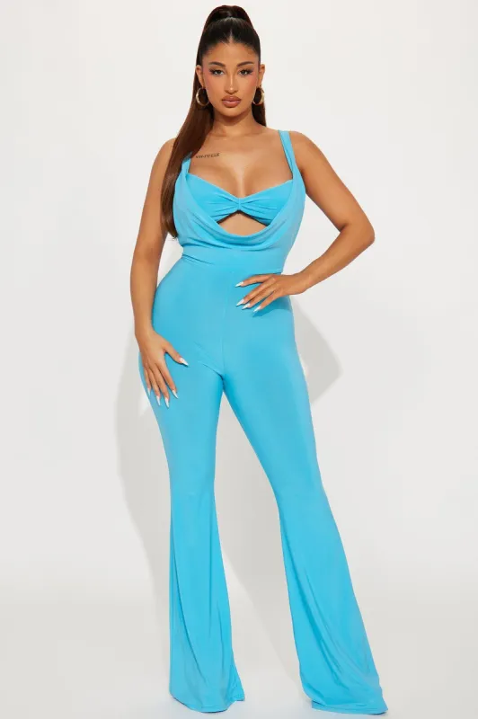 She Got Her Own Jumpsuit  - Aqua sold by Fashion Nova
