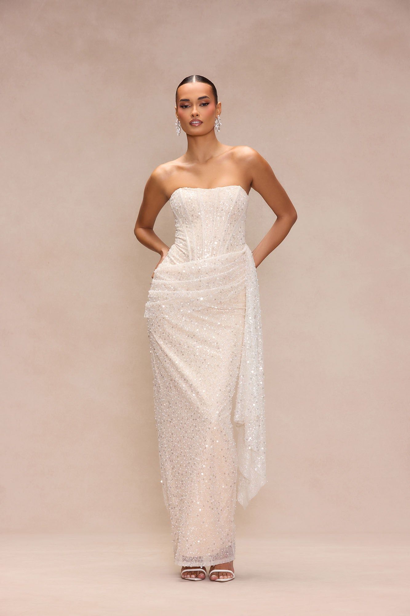 ivory dresses for women Ivory Elegant Prom Dresses for Women Party Gown