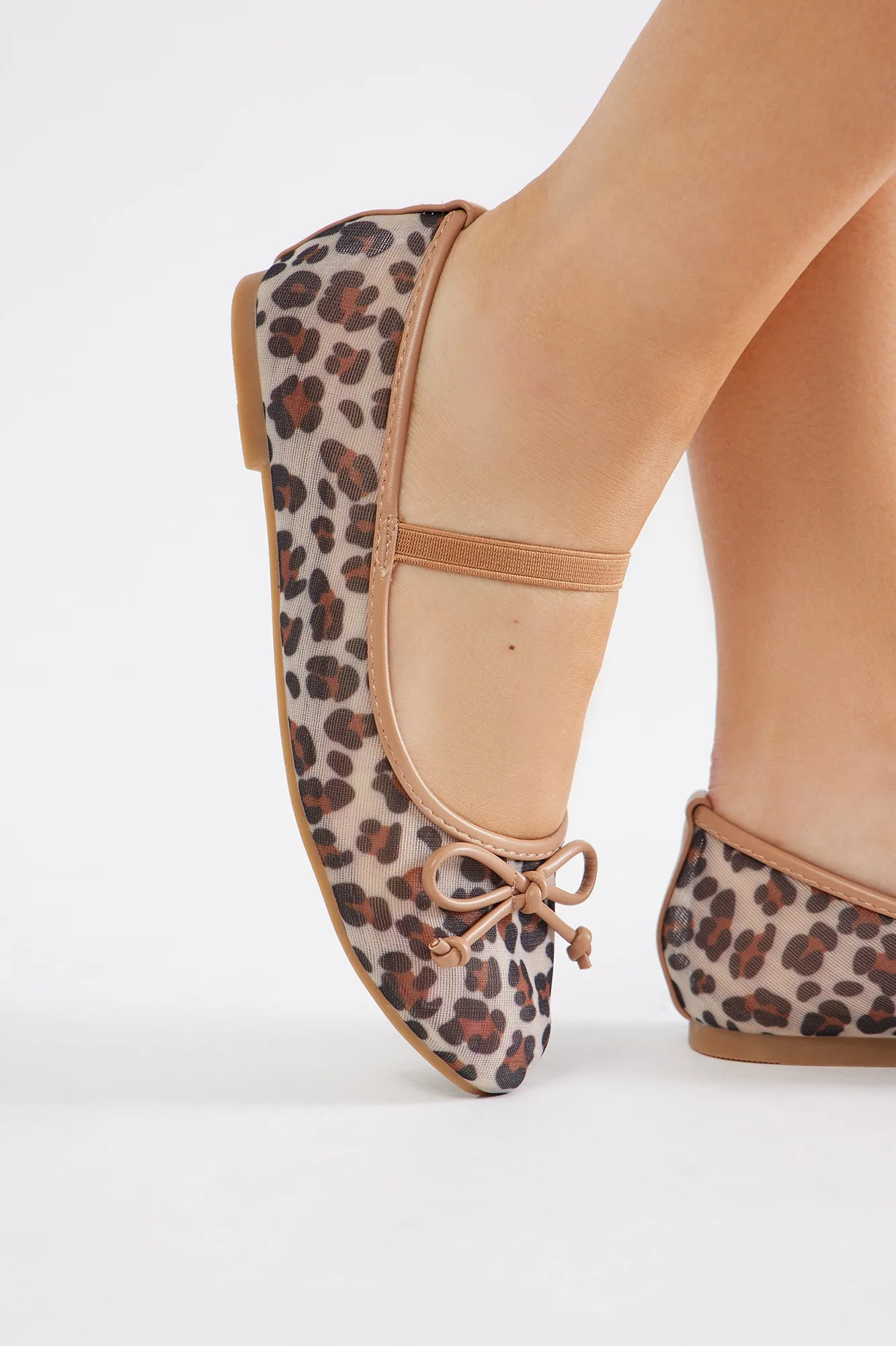 Farah Mesh Ballet Flats - Leopard sold by Fashion Nova product image thumbnail 2