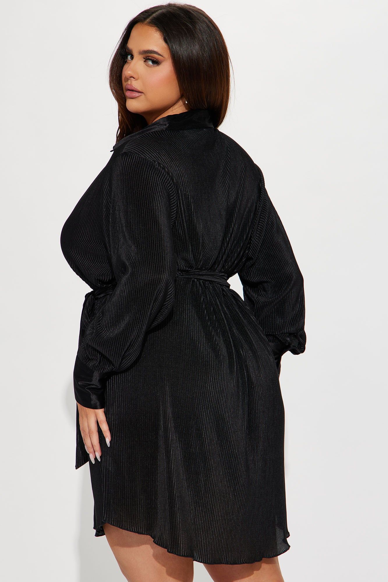 Bailey Plisse Mini Dress - Black sold by Fashion Nova product image thumbnail 6