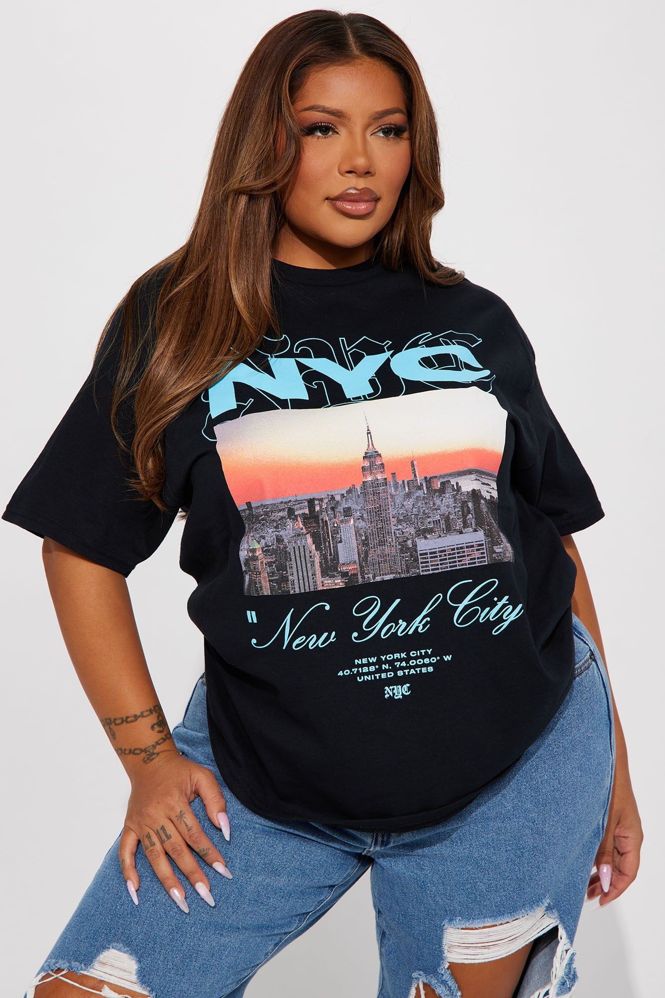 Where Dreams Begin NYC Tshirt - Black sold by Fashion Nova product image thumbnail 4