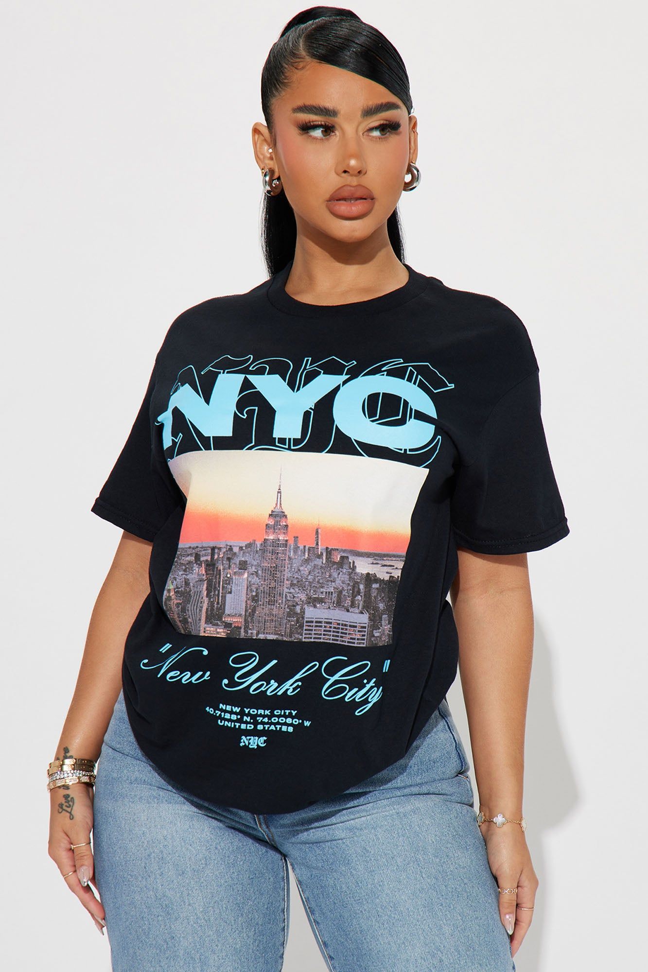 Where Dreams Begin NYC Tshirt - Black sold by Fashion Nova