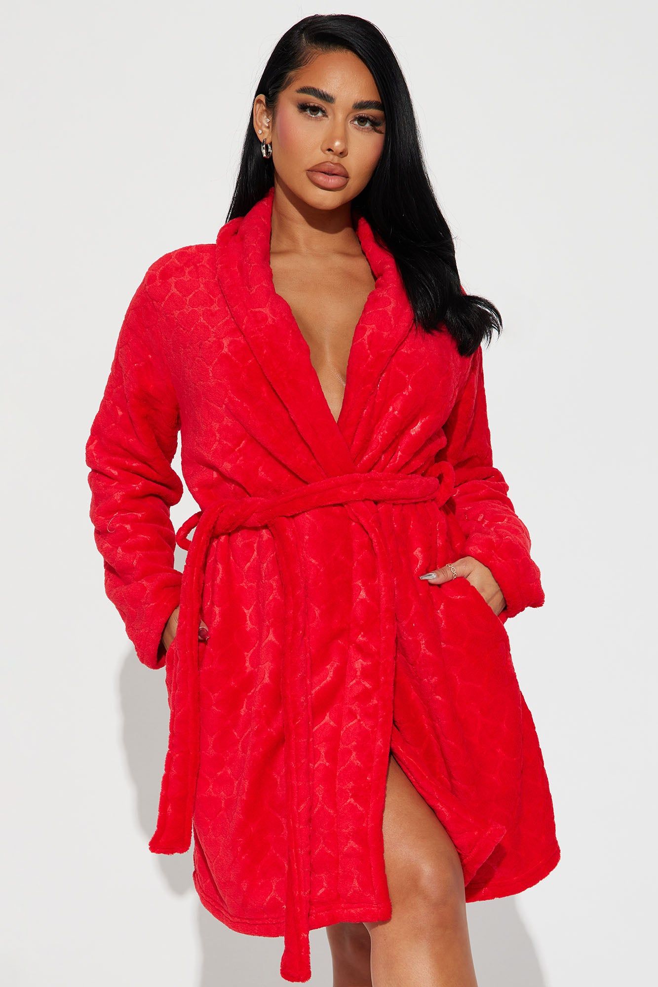 True Love Plush Robe - Red sold by Fashion Nova product image thumbnail 2