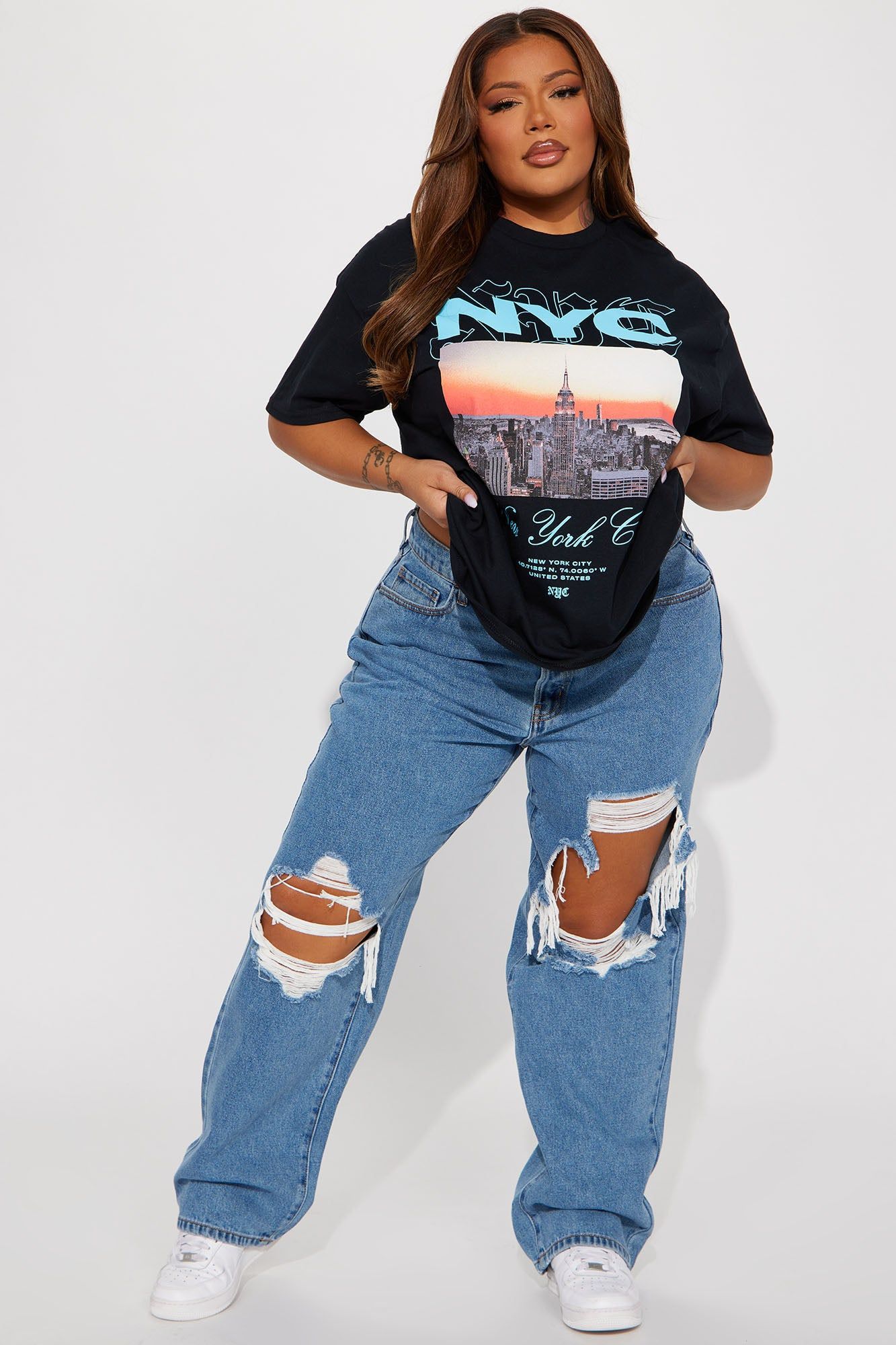 Where Dreams Begin NYC Tshirt - Black sold by Fashion Nova product image thumbnail 5