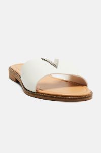 Devan Flat Sandals - White sold by Fashion Nova