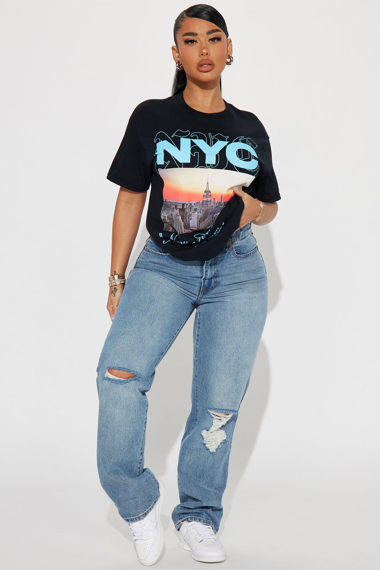 Where Dreams Begin NYC Tshirt - Black sold by Fashion Nova product image thumbnail 2