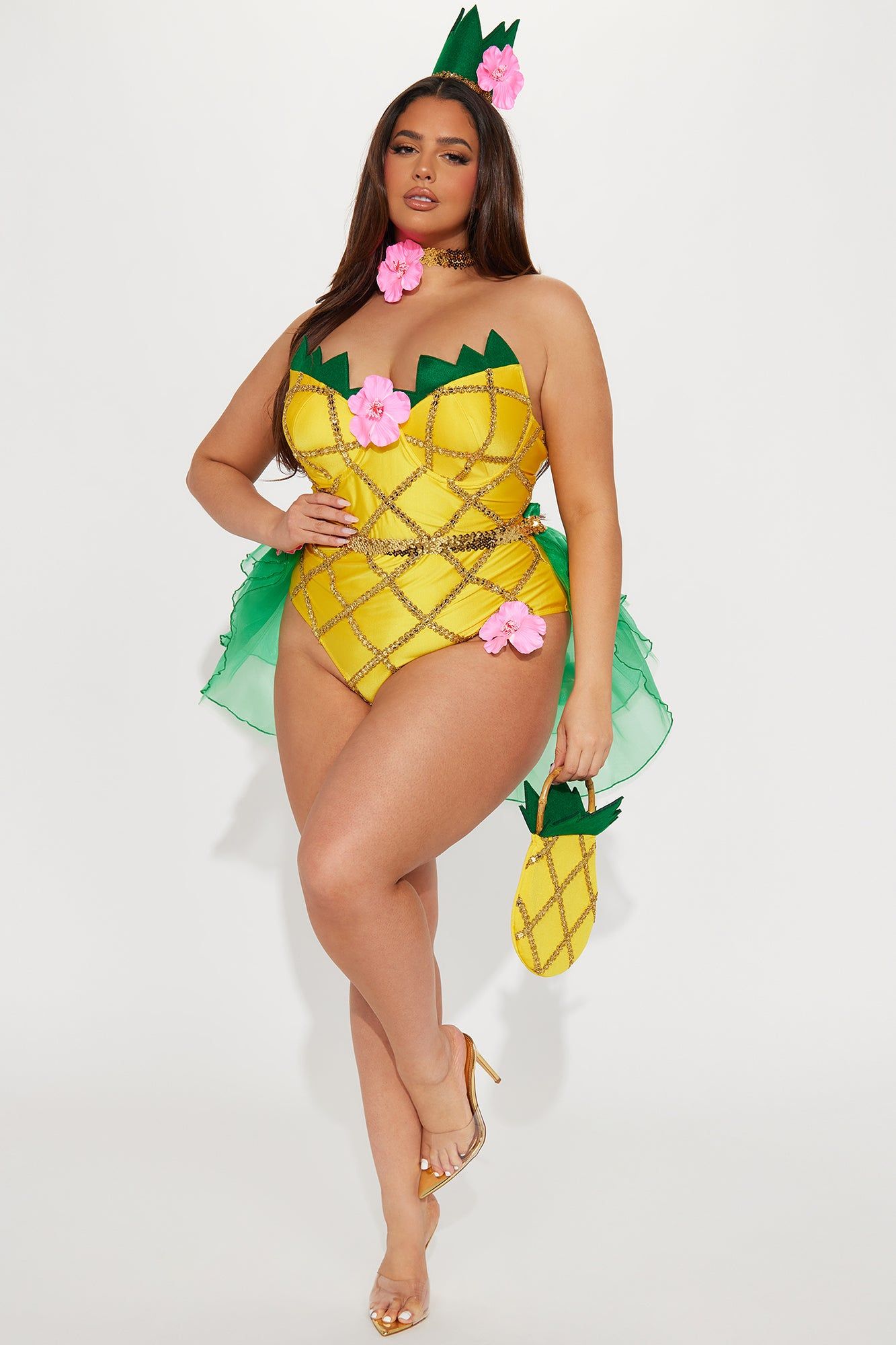 Pineapple Honey 4 Piece Costume Set - Yellow sold by Fashion Nova product image thumbnail 6