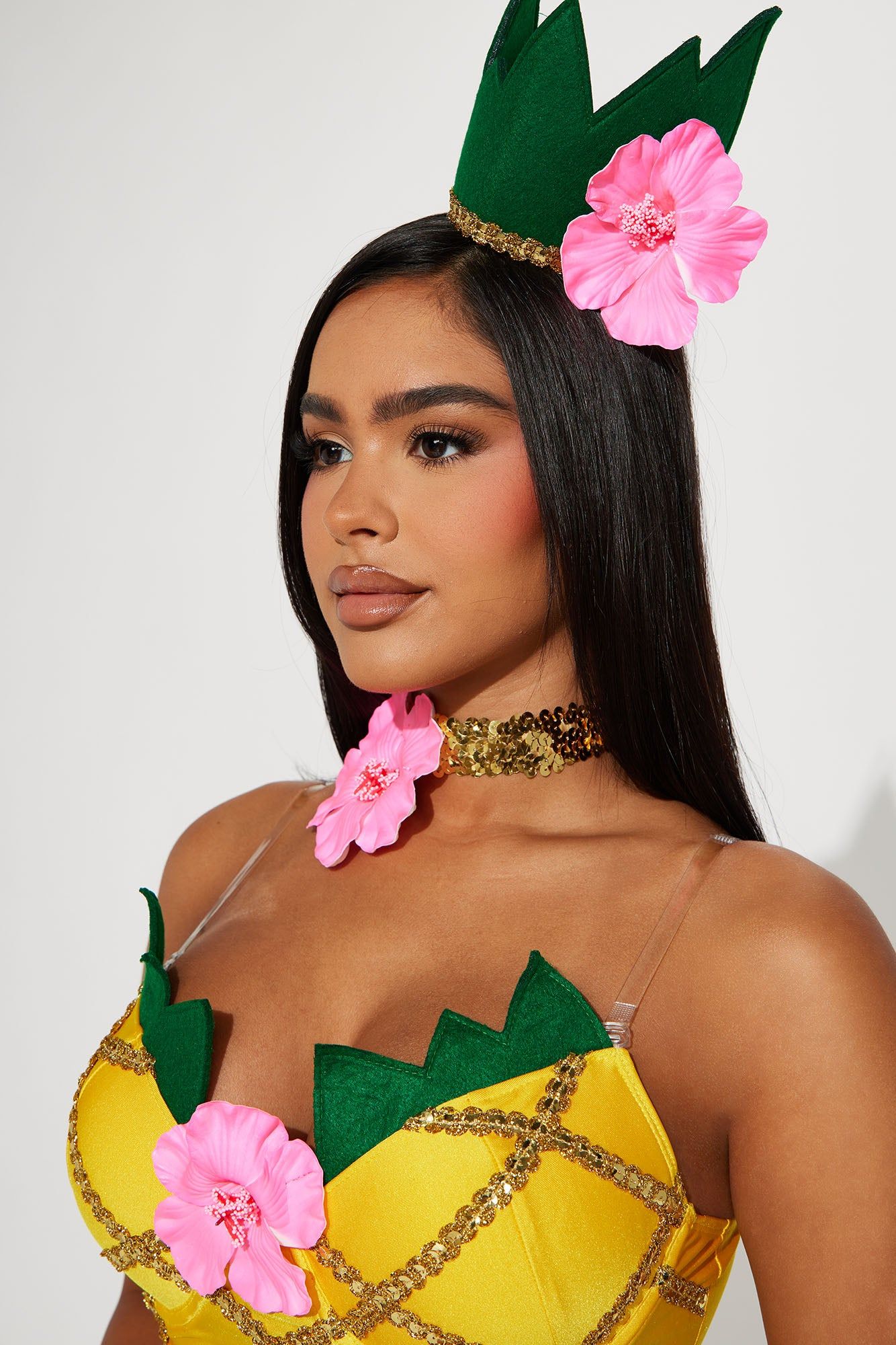 Pineapple Honey 4 Piece Costume Set - Yellow sold by Fashion Nova product image thumbnail 3