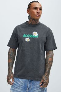 Blossom Bear Short Sleeve Tee - Black sold by Fashion Nova