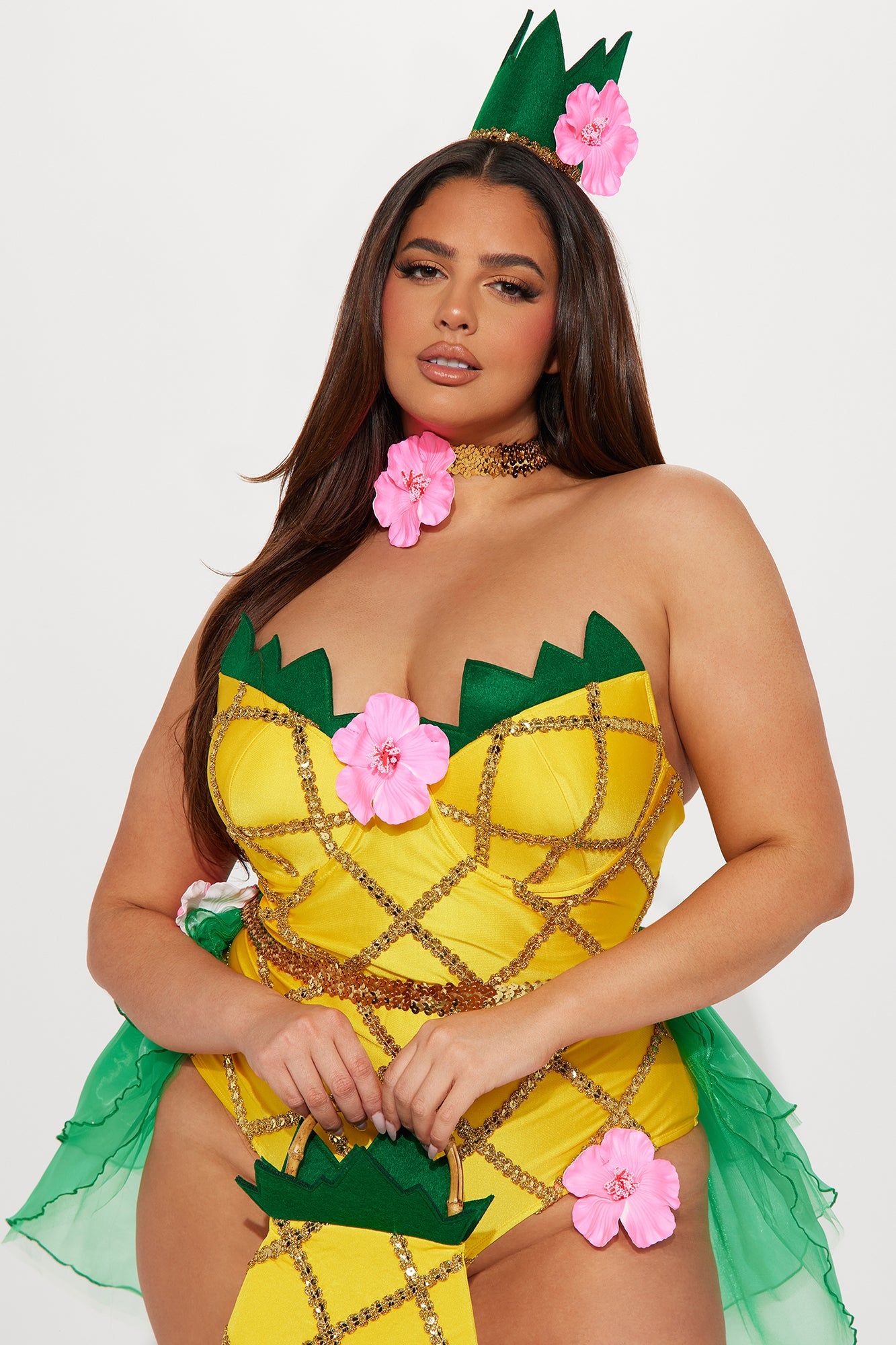 Pineapple Honey 4 Piece Costume Set - Yellow sold by Fashion Nova product image thumbnail 7