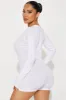 Always A Cutie Pointelle PJ Romper Onesie - White/Pink sold by Fashion Nova