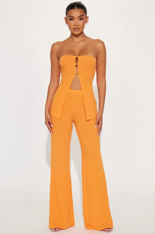 Friday Night Out Pant Set - Orange sold by Fashion Nova