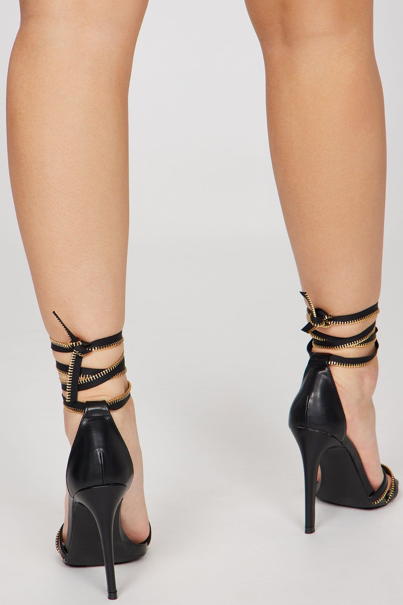 My Lips Are Sealed Heeled Sandals - Black sold by Fashion Nova product image thumbnail 4