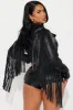 Western Fringe Jacket - Black sold by Fashion Nova