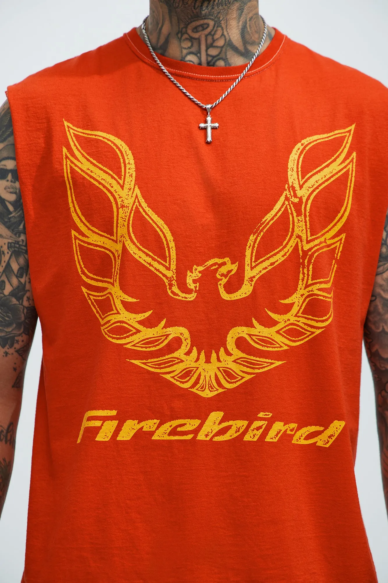 Chevy FIREBIRD 79 Sleeveless Tee - Red sold by Fashion Nova product image thumbnail 3