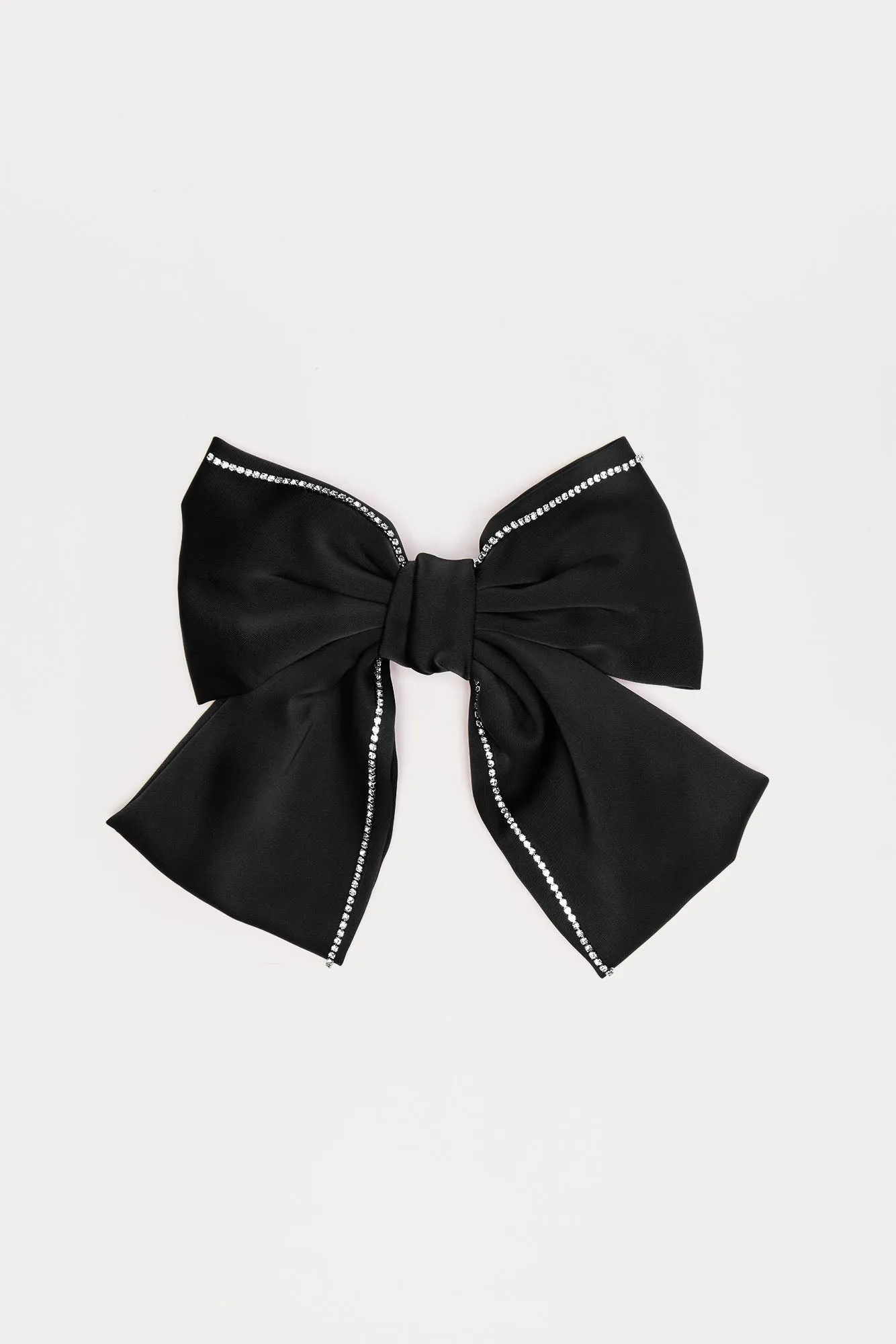 Kisses Under The Mistletoe Bow Hair Clip - Black sold by Fashion Nova