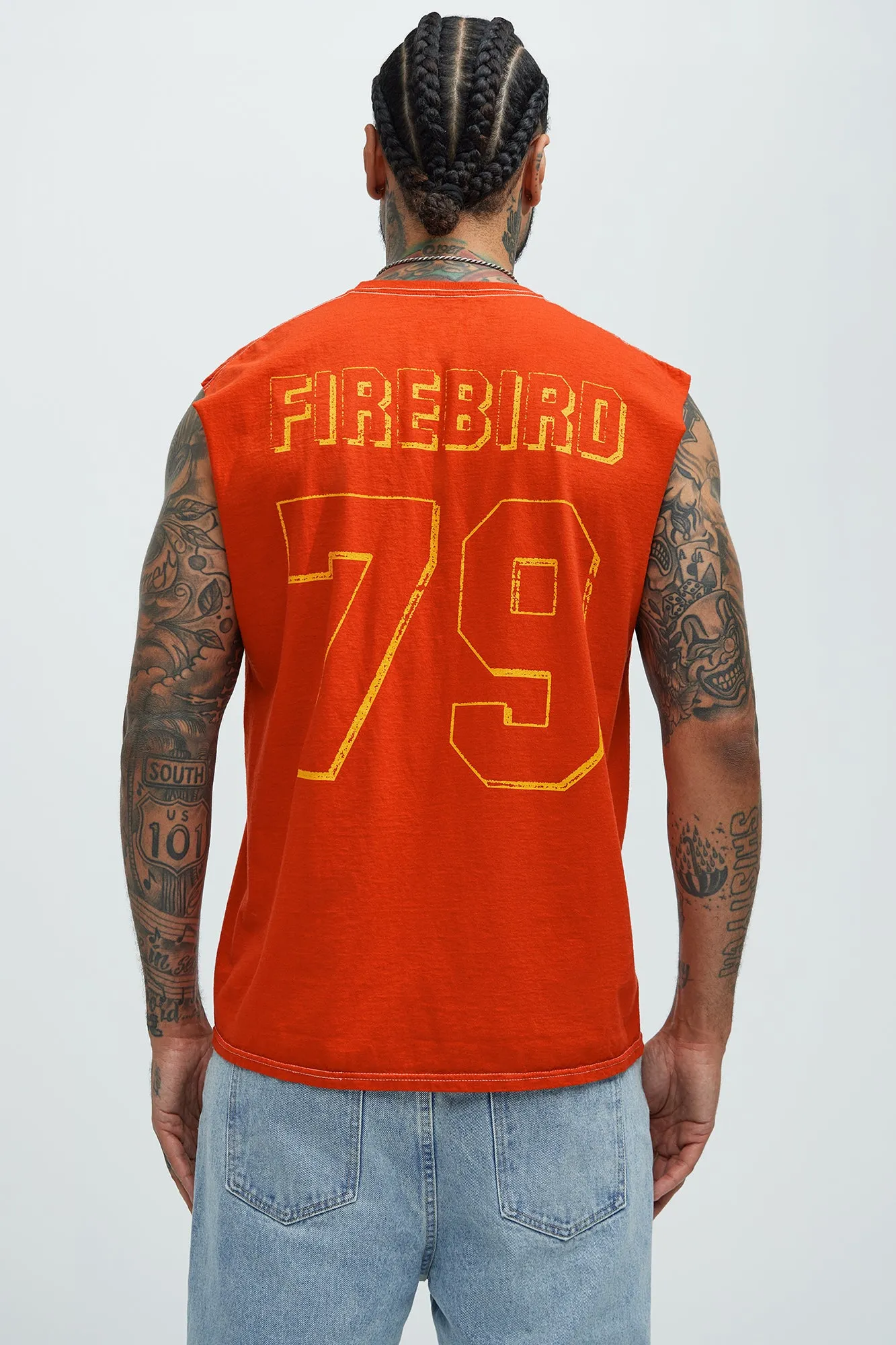 Chevy FIREBIRD 79 Sleeveless Tee - Red sold by Fashion Nova product image thumbnail 4