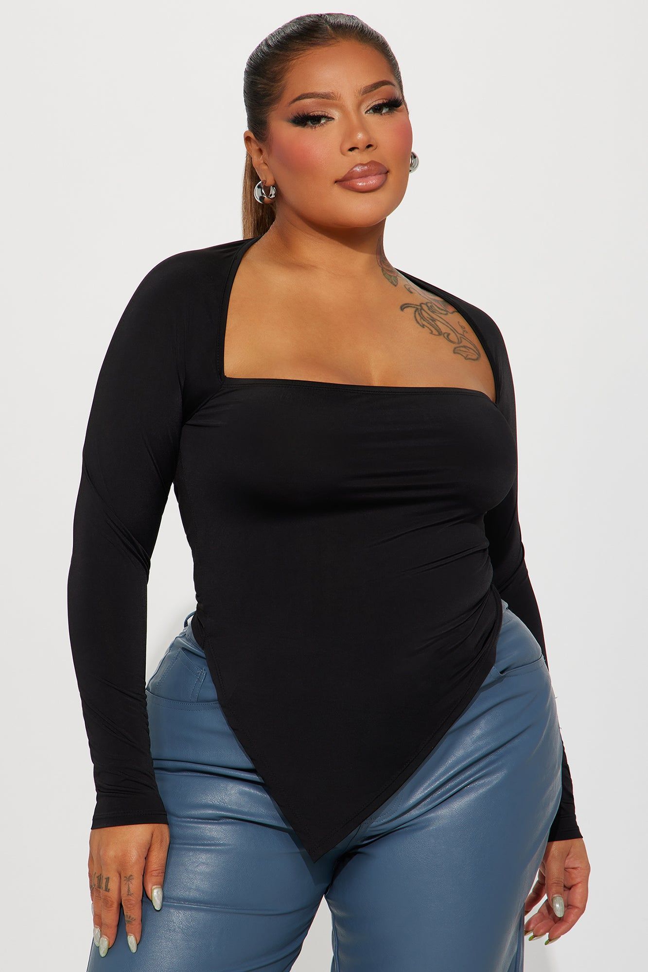 Aria Asymmetrical Top - Black sold by Fashion Nova product image thumbnail 5