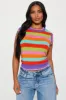 Rainbow Sunsets Sweater Vest - Multi Color sold by Fashion Nova