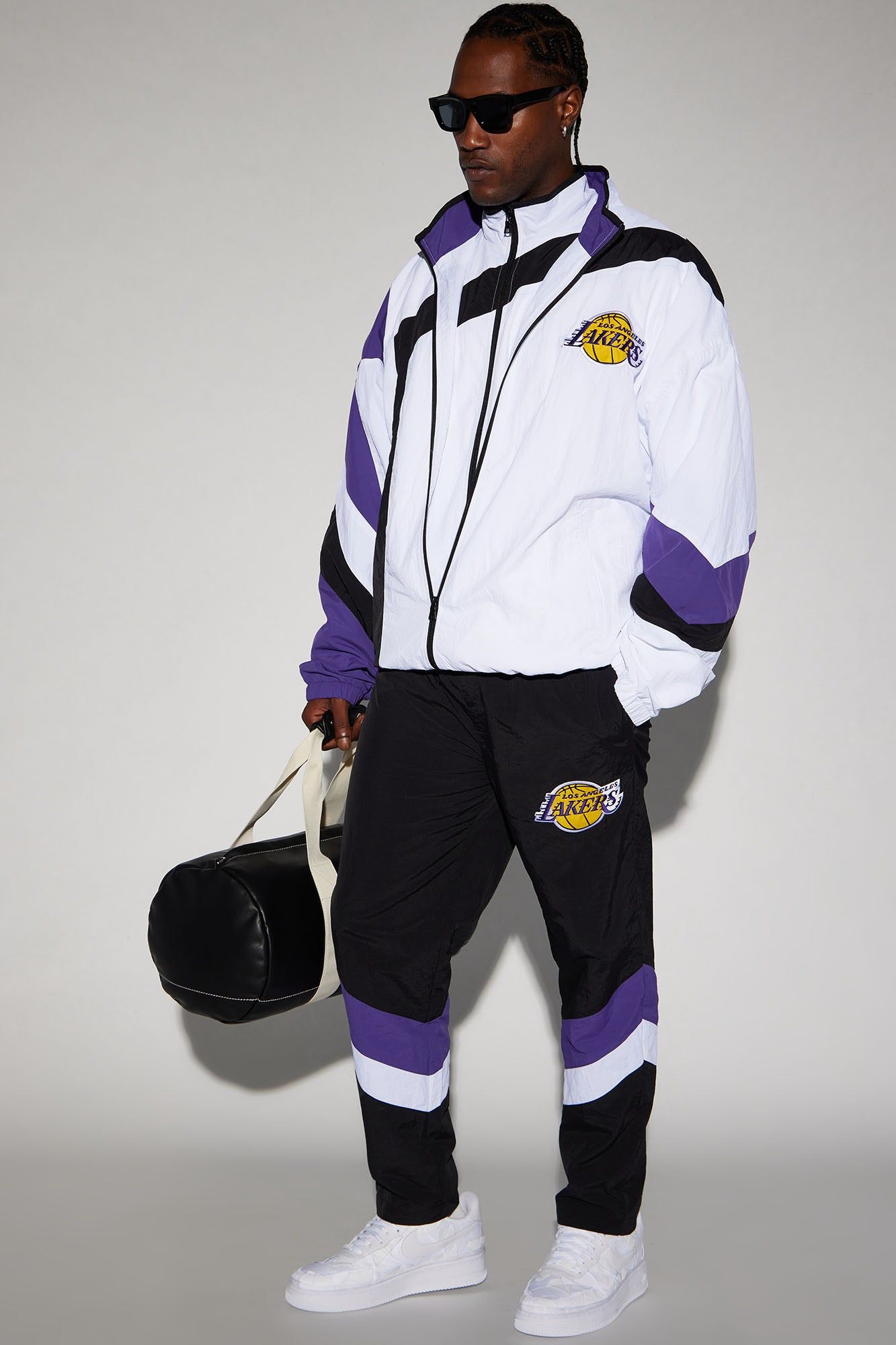 Lakers Hood Star Pants - Black/Purple sold by Fashion Nova product image thumbnail 3