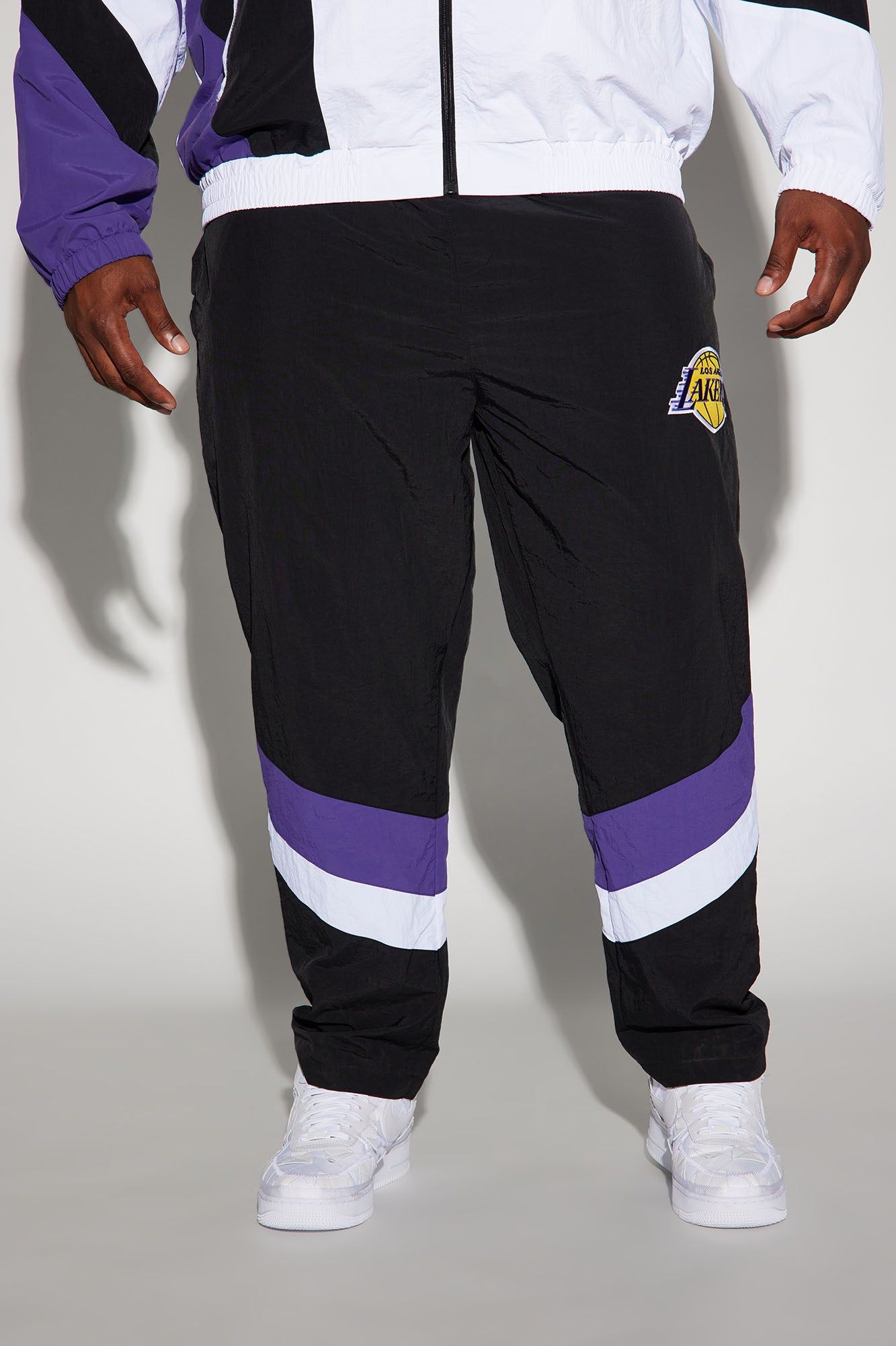 Lakers Hood Star Pants - Black/Purple sold by Fashion Nova product image thumbnail 2