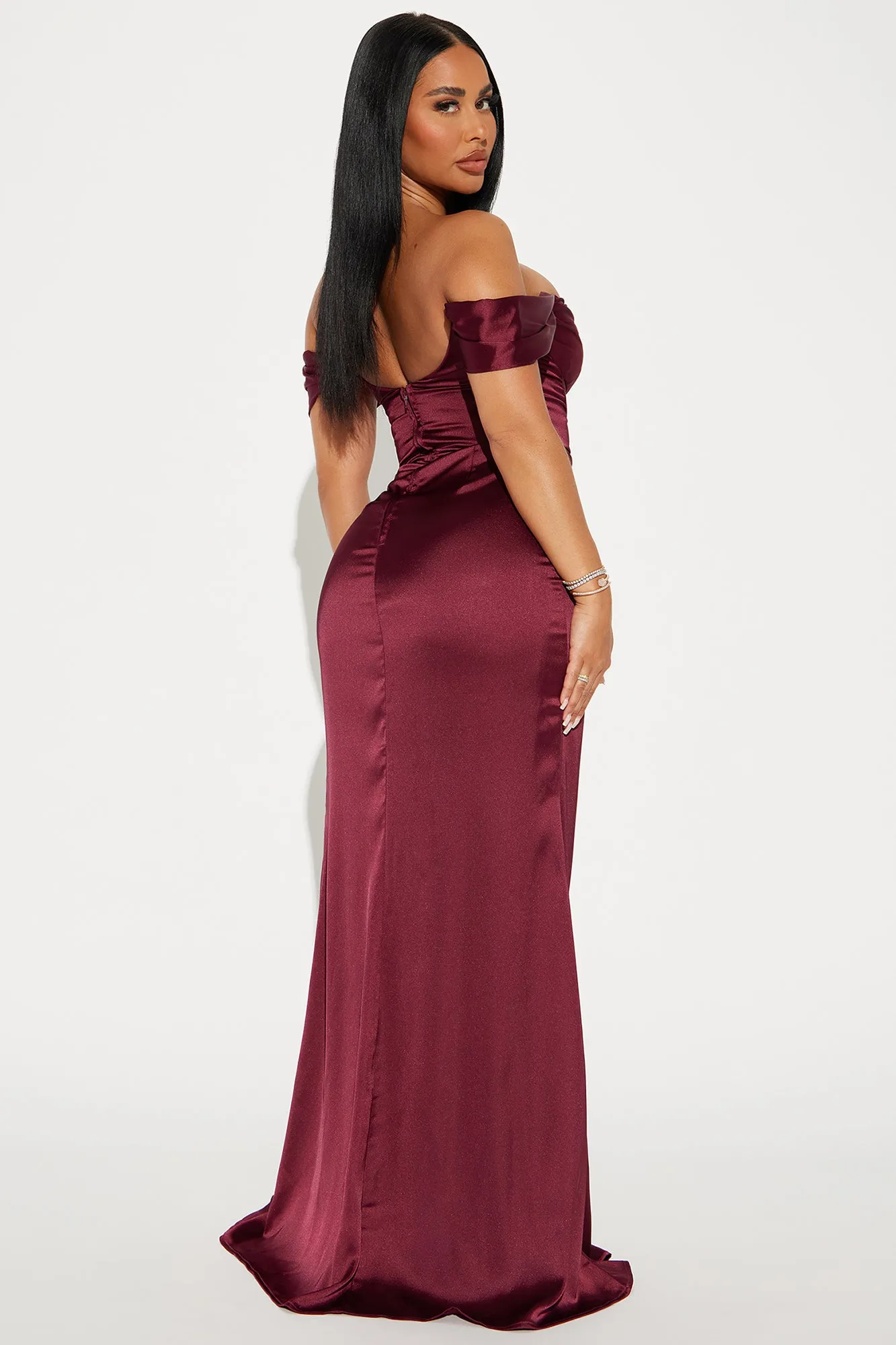 Andrea Corset Gown - Wine sold by Fashion Nova product image thumbnail 3