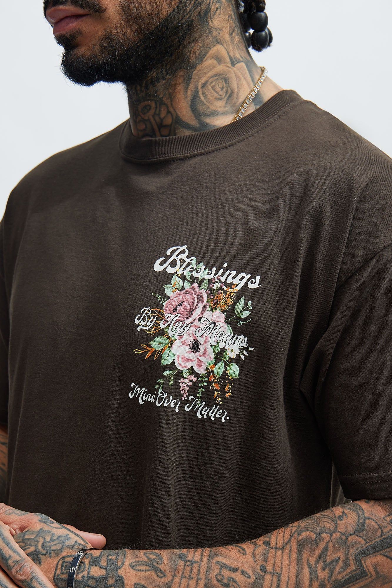 Mind Over Matter Short Sleeve Tee - Brown sold by Fashion Nova product image thumbnail 3