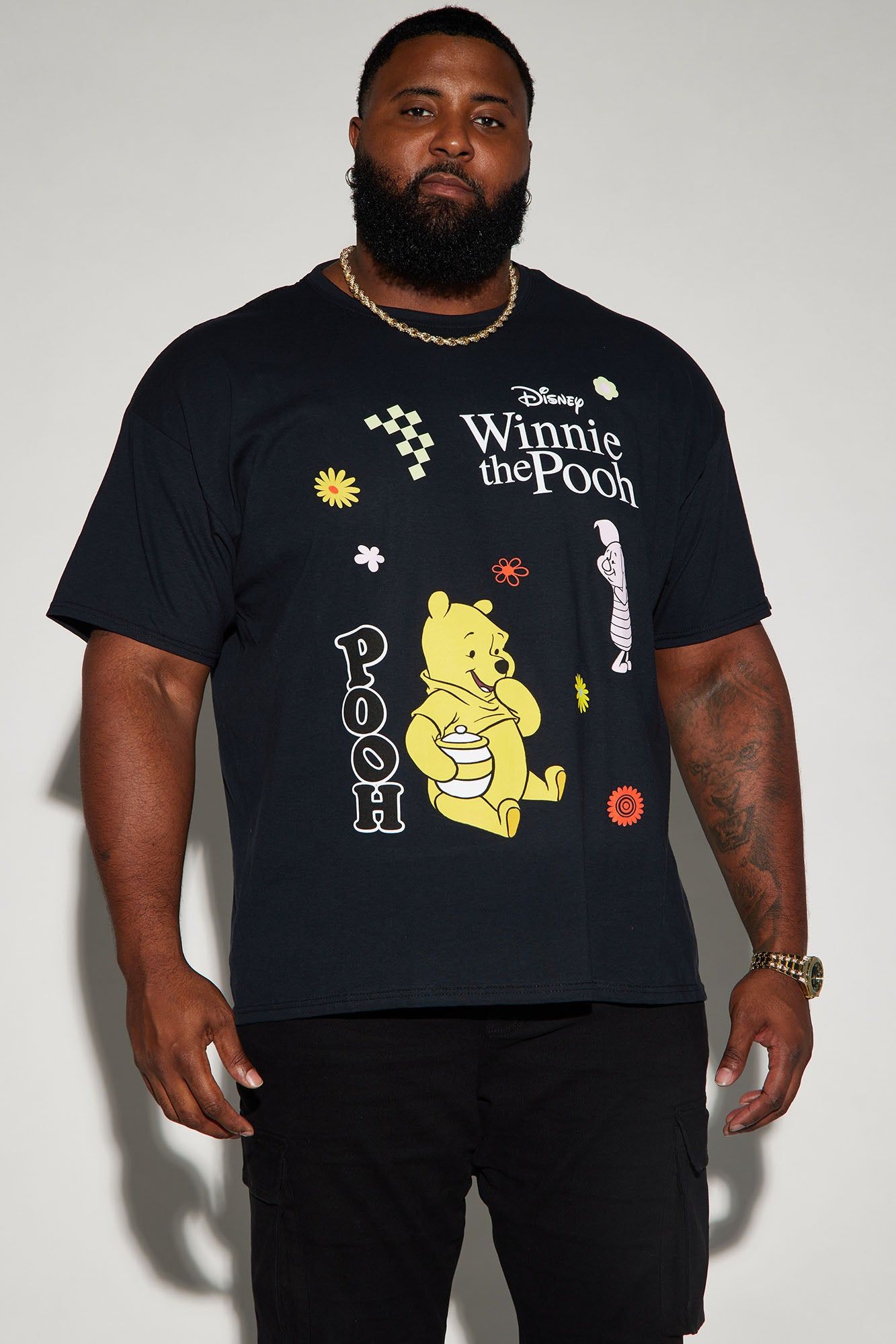 Winnie The Pooh Graphic Short Sleeve Tee - Black sold by Fashion Nova product image thumbnail 4