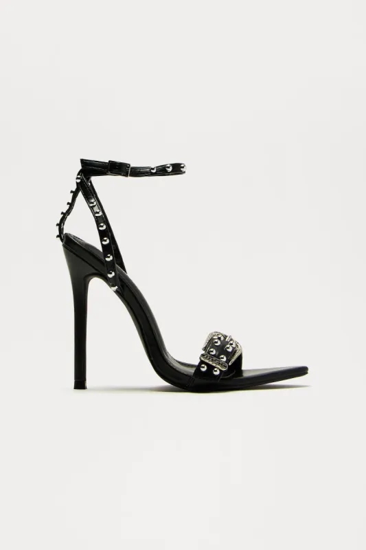 Read My Lips Heels - Black sold by Fashion Nova