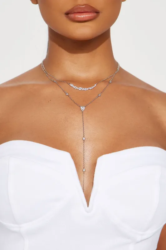 Adore Me Always Necklace - Silver sold by Fashion Nova