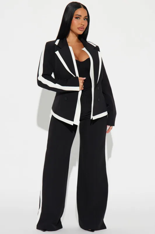 Business Diva Pant Set - Black/combo sold by Fashion Nova