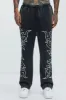 Tyson Savage Mode Straight Sweatpants - Black Wash sold by Fashion Nova