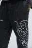 Tyson Savage Mode Straight Sweatpants - Black Wash sold by Fashion Nova