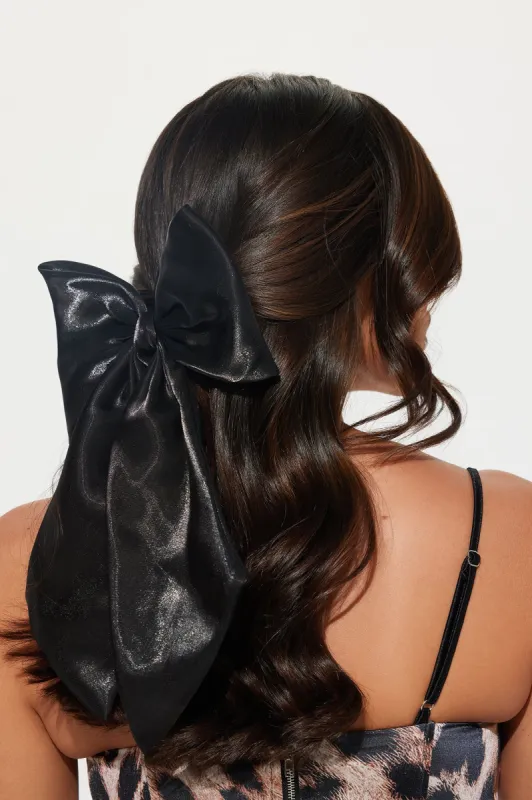 Sophia Hair Bow - Black sold by Fashion Nova