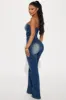 Release The Pressure Denim Jumpsuit - Dark Wash sold by Fashion Nova