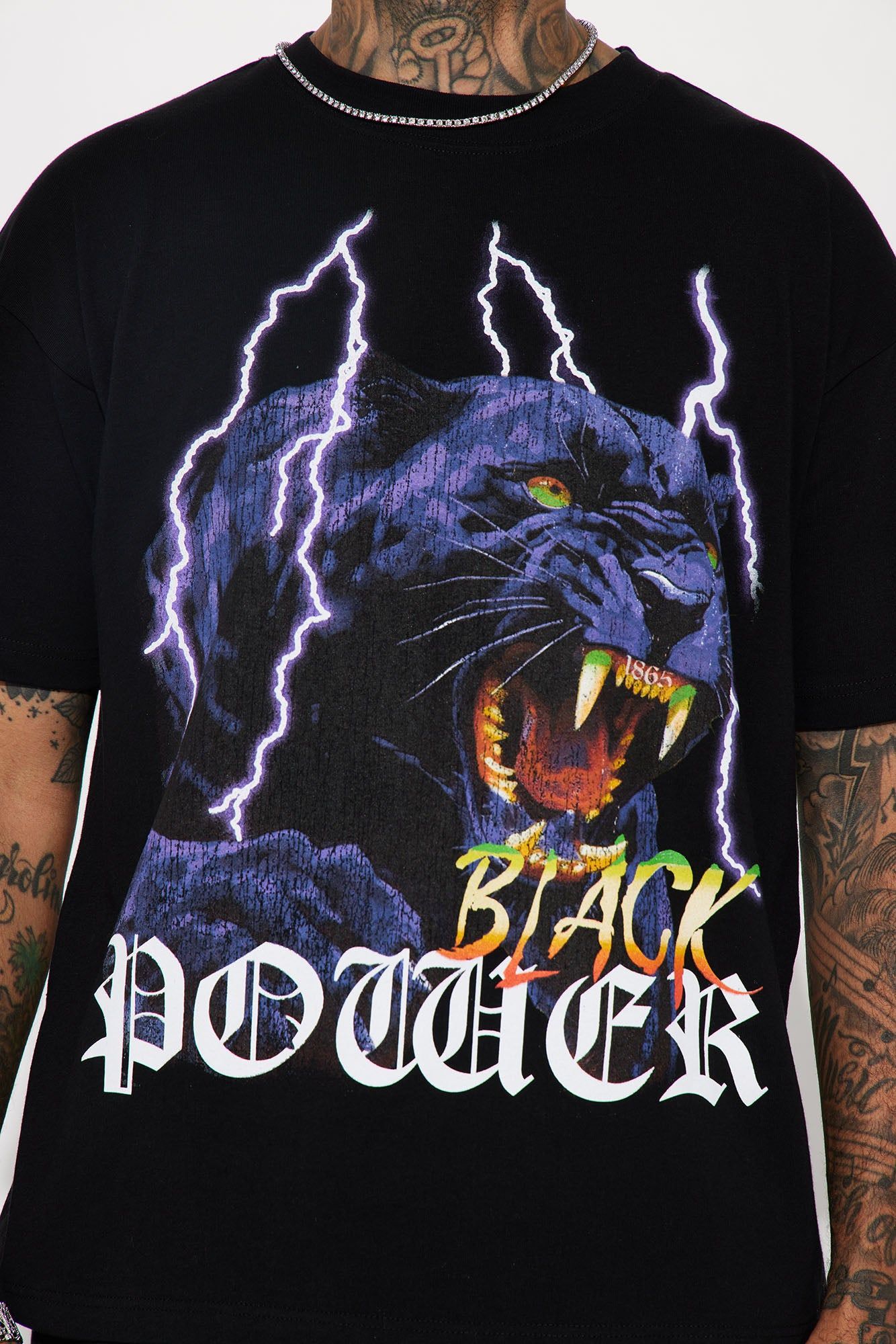 Black Power Short Sleeve Tee - Black sold by Fashion Nova product image thumbnail 4