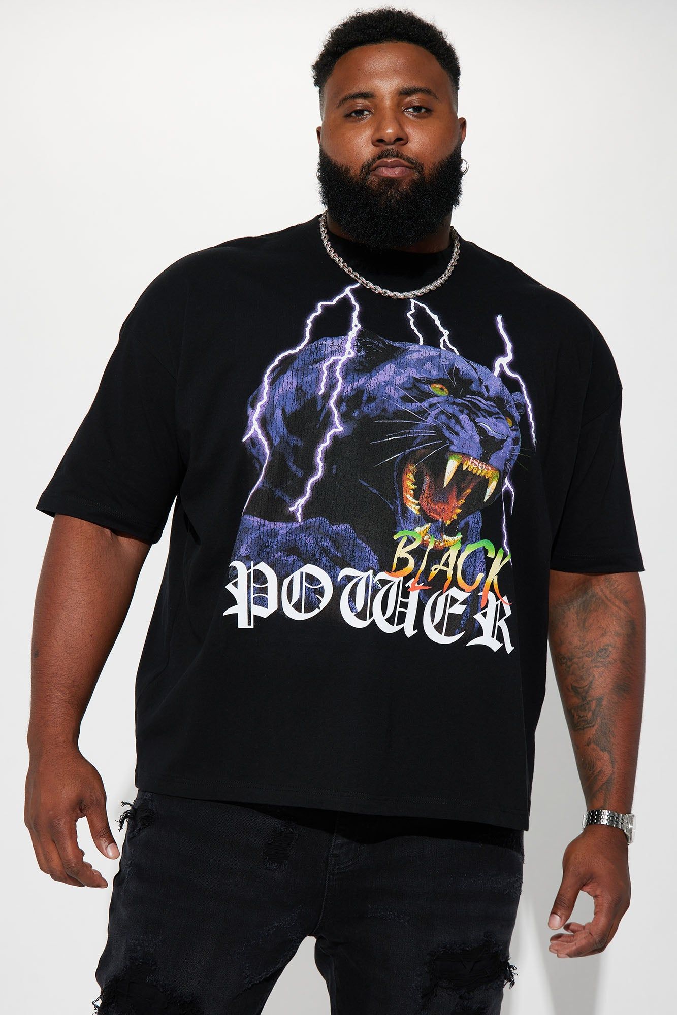 Black Power Short Sleeve Tee - Black sold by Fashion Nova product image thumbnail 2