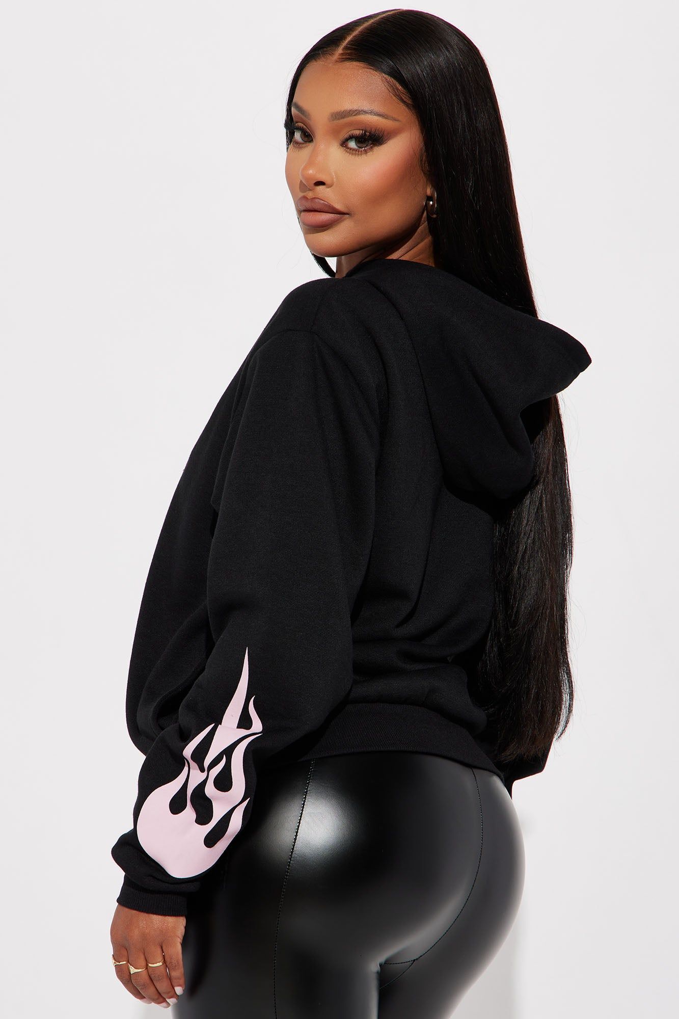 Playing Heart To Get Barbie Hoodie - Black sold by Fashion Nova product image thumbnail 4