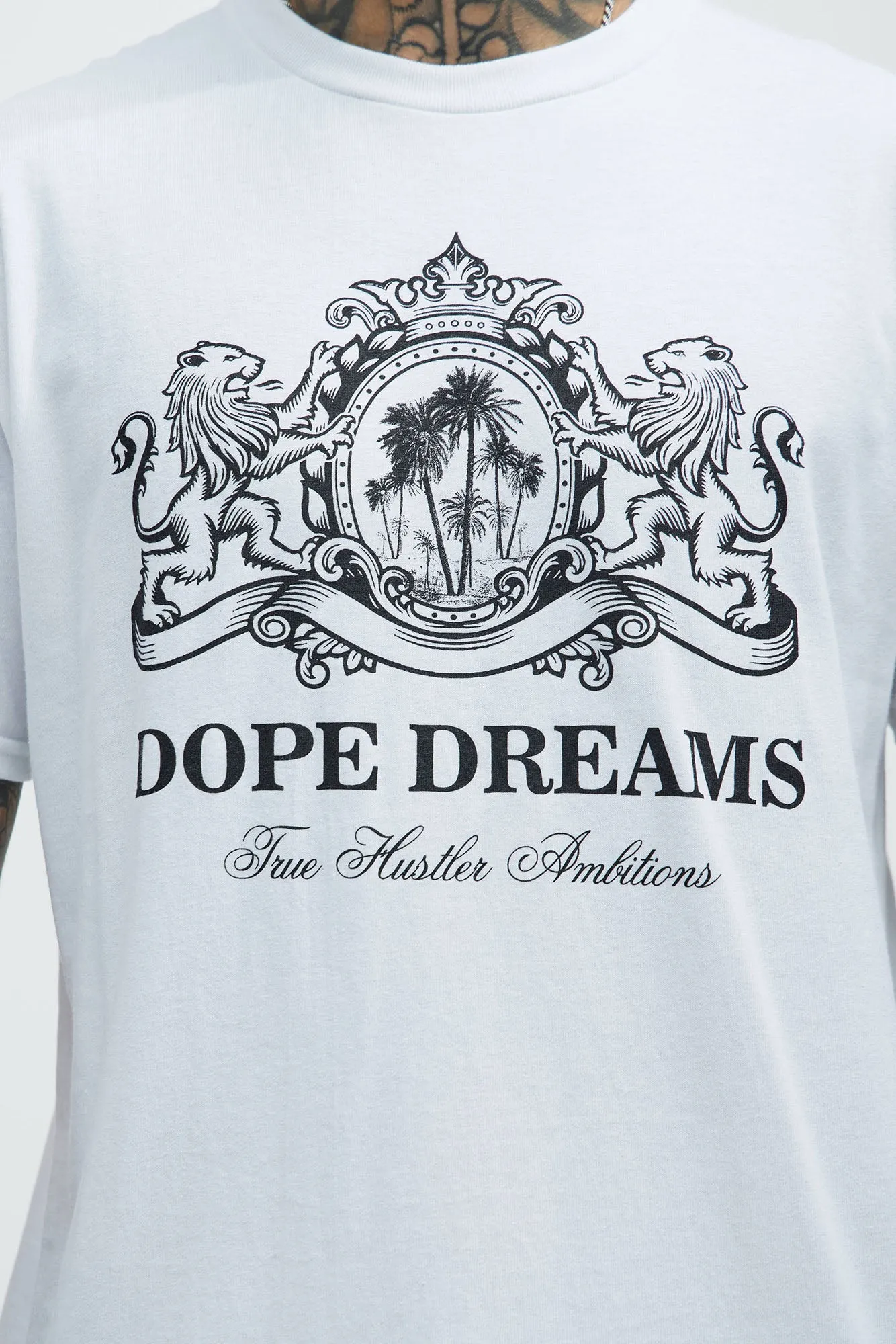 Dope Dreams And Ambitions Short Sleeve Tee - White sold by Fashion Nova product image thumbnail 3