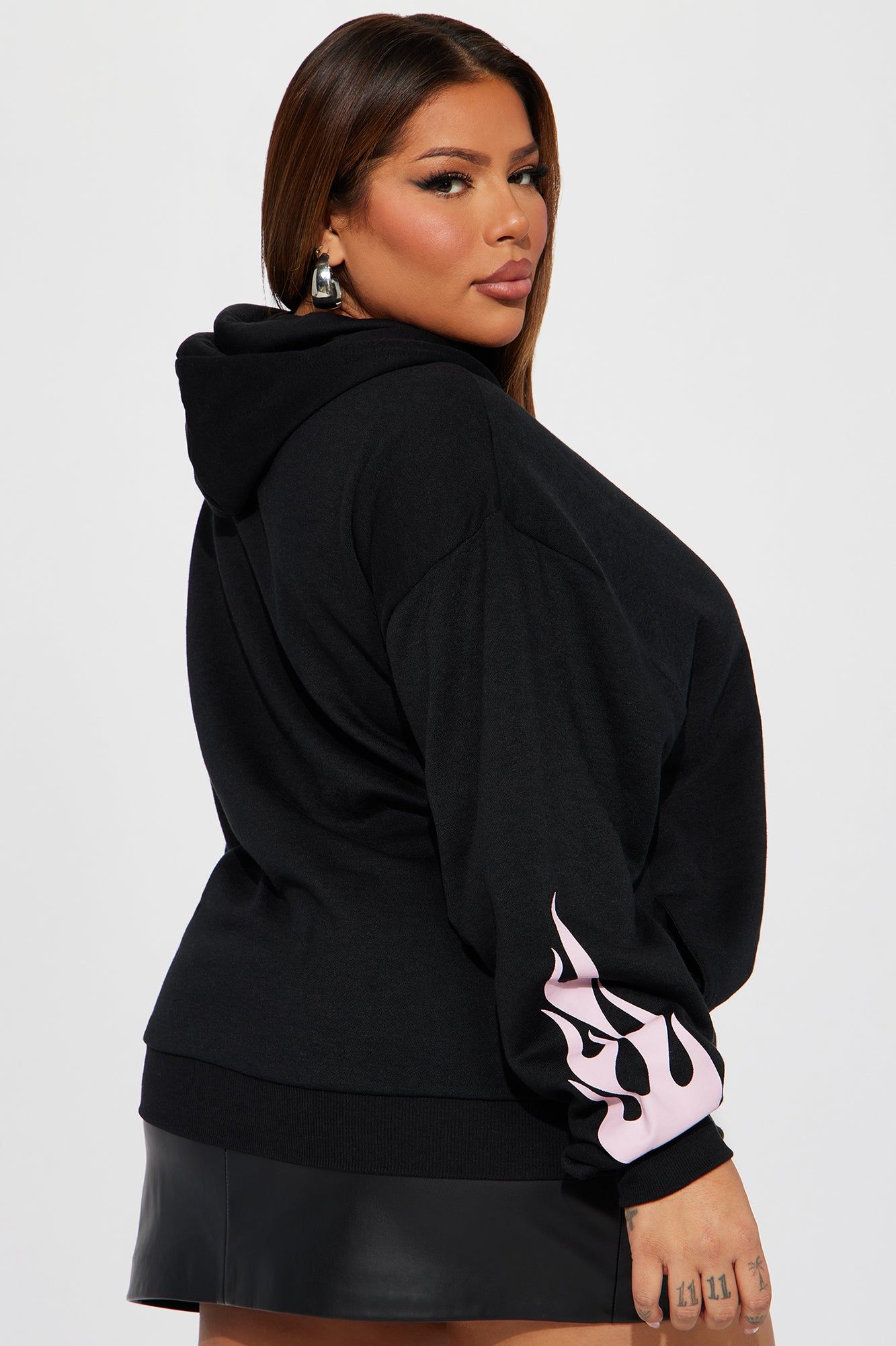 Playing Heart To Get Barbie Hoodie - Black sold by Fashion Nova product image thumbnail 8